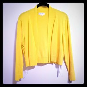 NWT Calvin Klein Crop Cardigan L